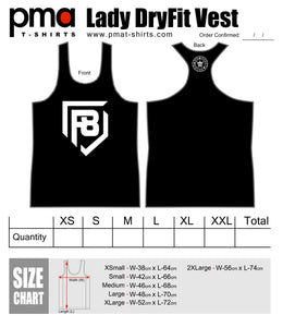 F8 dry fit female singlet