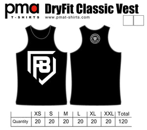 F8 dry fit male singlet